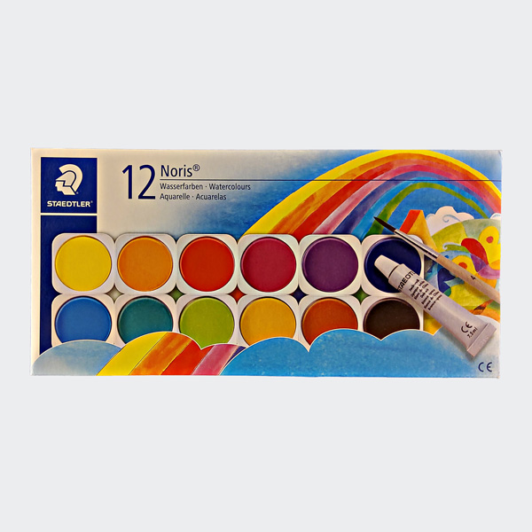 ﻿STAEDTLER Deckfarbkasten Noris, 12 Farben