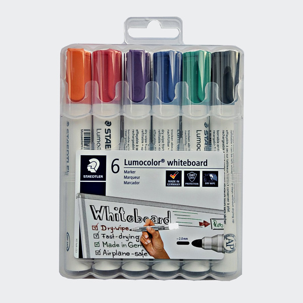 ﻿STAEDTLER Lumocolor Whiteboard-Marker 351, 6er Etui
