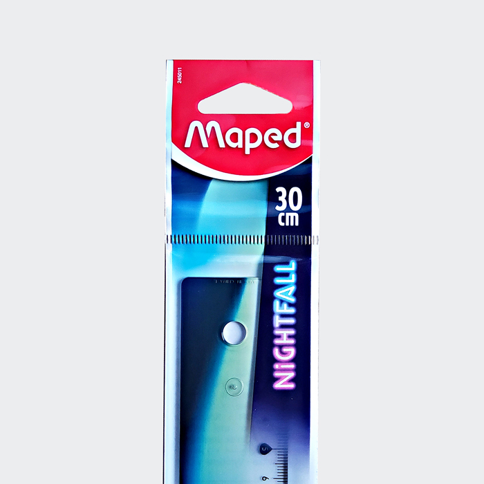 ﻿Maped Flachlineal NIGHTFALL TEENS, 300 mm, aus Kunststoff