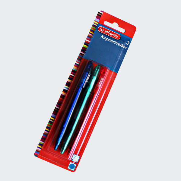 herlitz Drehkugelschreiber Frosted, Strichfarbe: blau